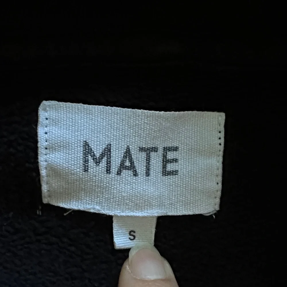 MATE the Label Organic Fleece Zip Cropped Hoodie - Picture 4 of 12